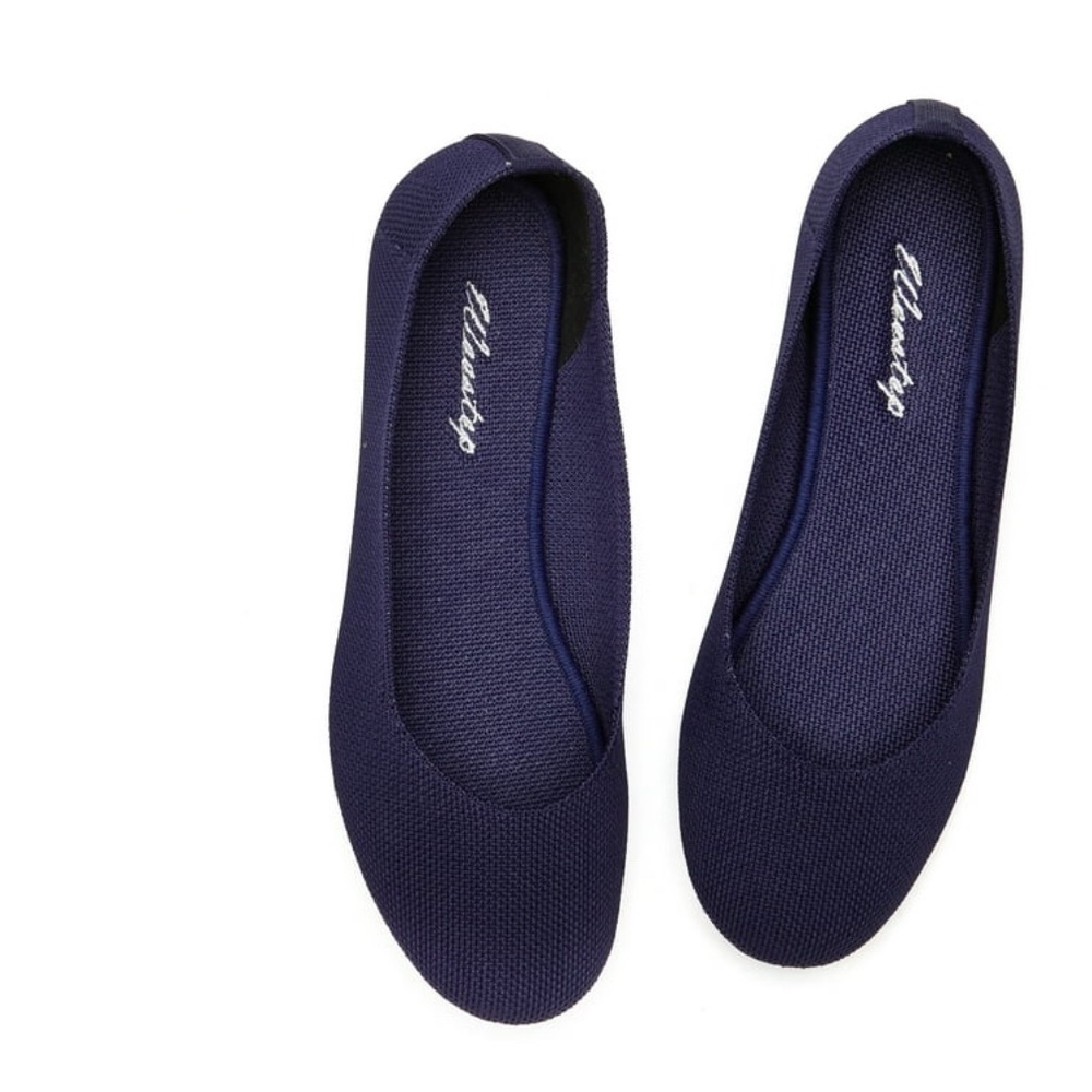 Elegant Navy Blue Women's Flats